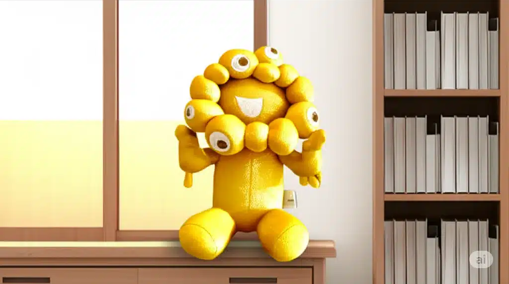 ⑥高級感あふれる金色ぬいぐるみ『ミャクミャク ぬいぐるみ 色違い カラーバリエーション』