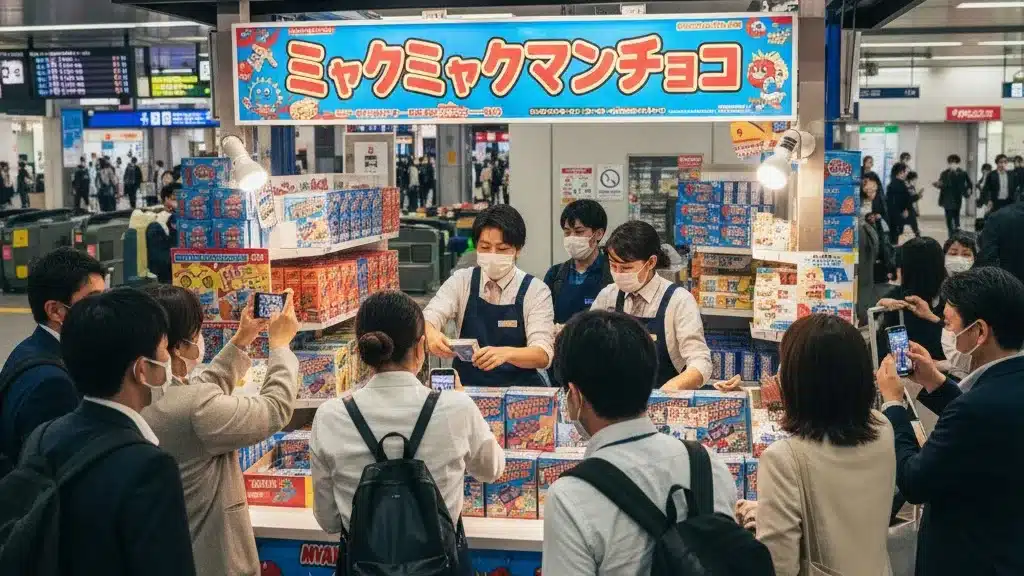 ①ミャクミャクマンチョコ再販最新情報！売り切れ対策・販売店情報『ミャクミャクマンチョコ 再販 売り切れ 販売店』