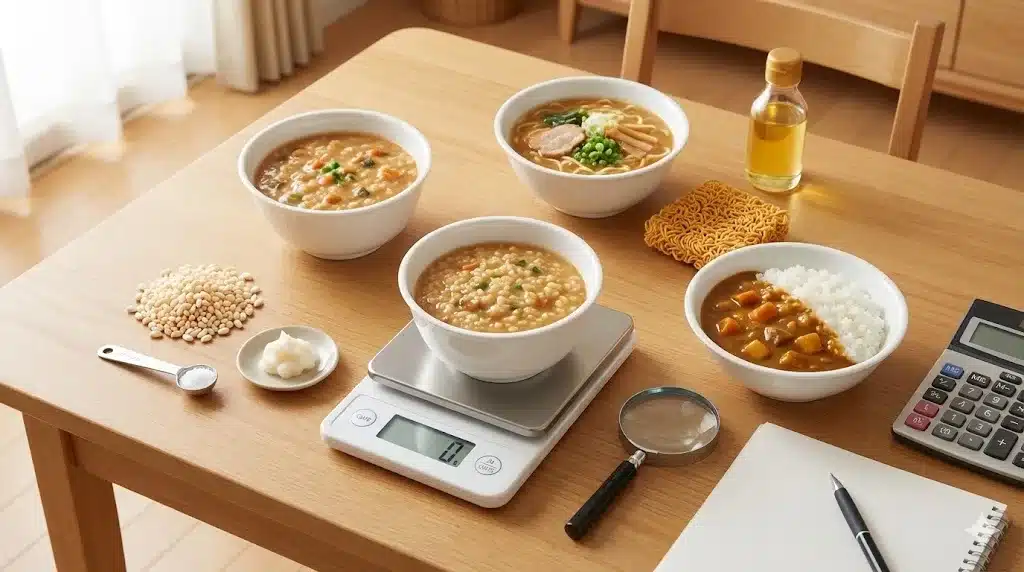 ⑦カロリーは意外と低い？成分を分析『みそきん メシ まずい 口コミ 評価』