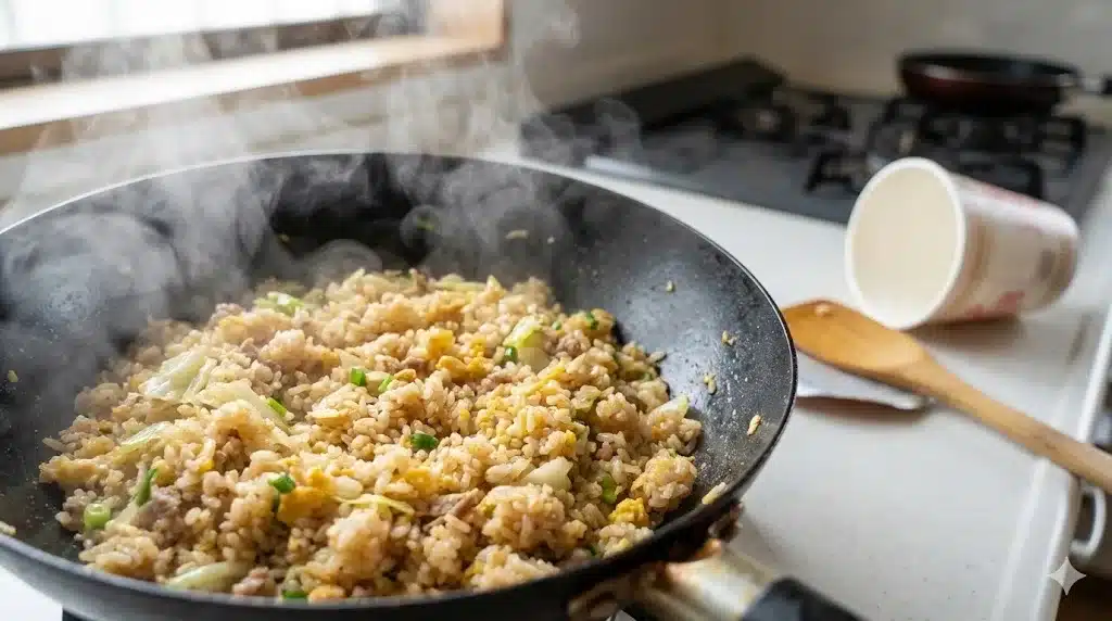 ⑭チャーハンにすれば食感が劇的改善『みそきん メシ まずい 口コミ 評価』