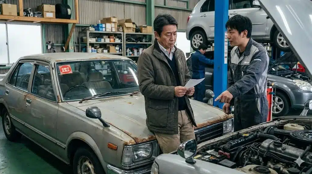 ⑦車検落ちた？厳しい検査基準と古い車の対応『車検の速太郎 評判 悪い 口コミ デメリット』