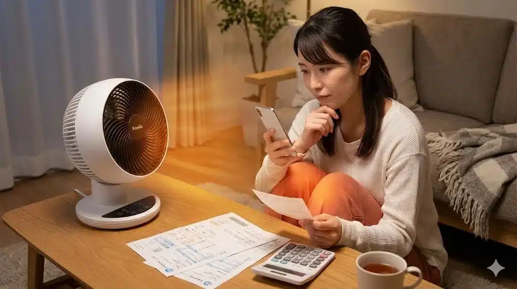 ②ファミラひえぽか温冷サーキュレーターの口コミと電気代『ファミラ ひえぽか温冷サーキュレーター 口コミ 電気代』