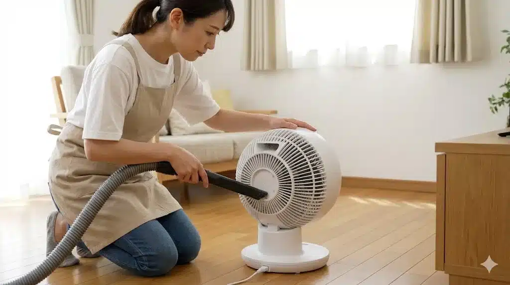 ⑫ひえぽか温冷サーキュレーターの掃除とお手入れ『ファミラ ひえぽか温冷サーキュレーター 口コミ 電気代』